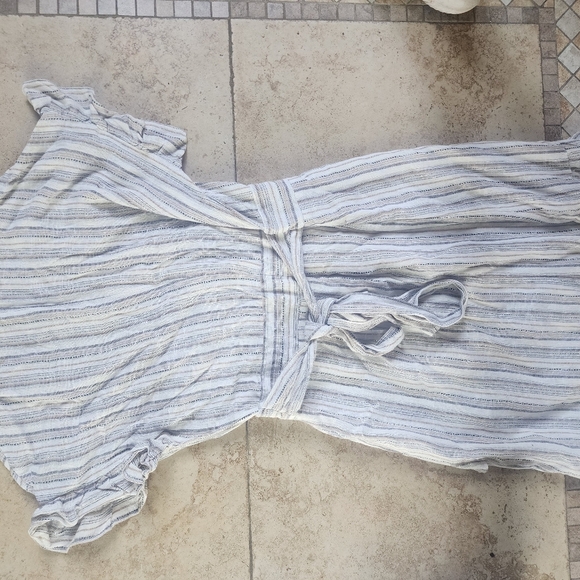 Ava James Striped Ruffled Hem Dress - Picture 4 of 5